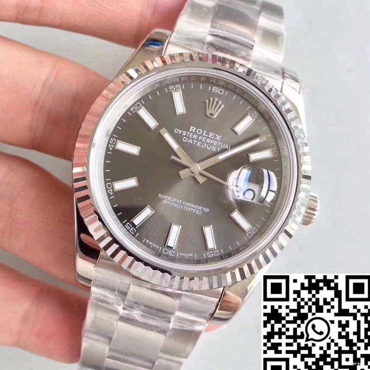 Rolex M126334-0014 II EW Dial Grey Datejust Factory 0128